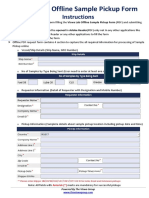 VG Offline Sample Pickup Form Instructions