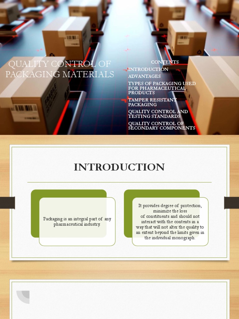 Quality Control Tests for Packaging Materials | PDF | Packaging And ...