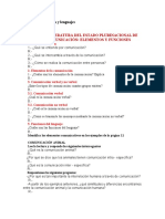 Oralidad y Literatura Del Estado Plurinacional de Bolivia La Comunicación 1°a 2022