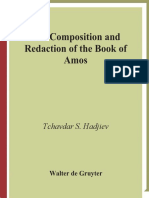 HADJIEV, T. S. The Composition and Redaction of The Book of Amos.