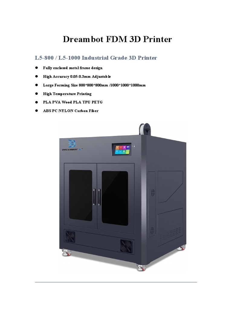 Dreambot 3D | PDF | 3 D Printing | Computing