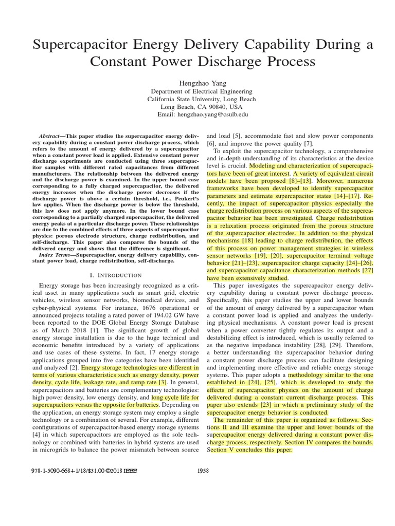 Supercapacitor PDF Capacitor Quantity