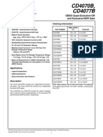 CD4070B, CD4077B: Features Ordering Information