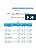 Billing History