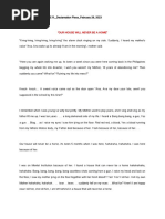 Bad Girl - Declamation Piece | PDF