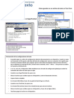 Captura de Configuración A Un Archivo de Texto