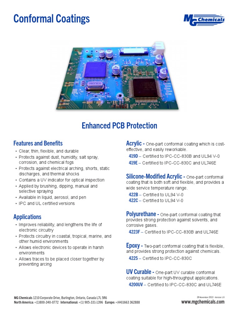 CDS Conformal Coatings PDF Business Process Materials
