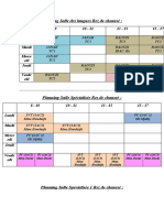 Planning Salle Des Langues Rez de Chaussé