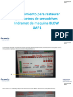 Procedimiento (Carga de Parametros) Indramat Blow