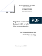 Informe Construccion Humberto David Borrero Peña 27196327