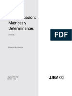 U2 - Autoevaluación - Matrices y Determinantes - 2022 - 2C