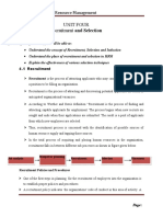 HRM Chapter 4 Lecture Note