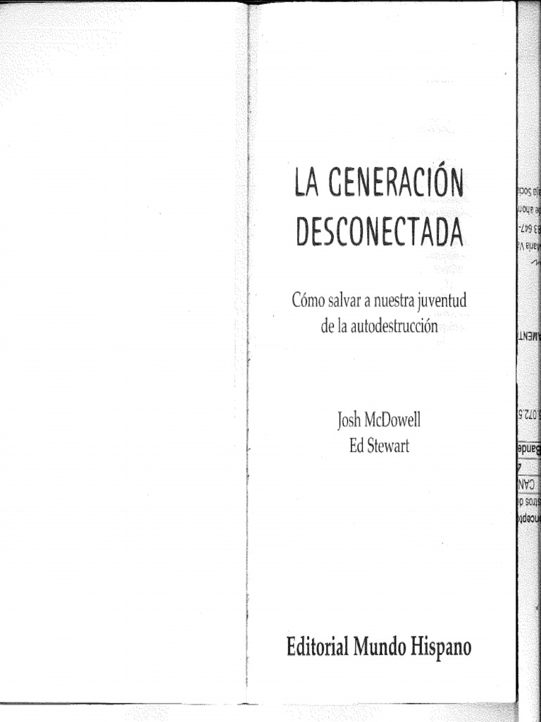 Una Generacion Desconectada Josh Mcdowell | PDF