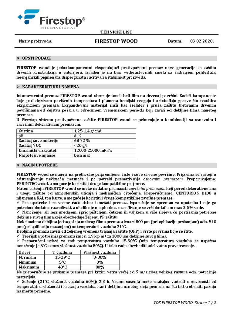 TDS FIRESTOP WOOD 03.02.20 PDF