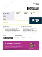 Flyadeal Boarding Pass