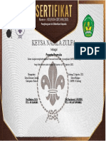 Desain Sertifikat Pramuka BLOK SMP4