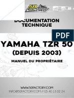 Yamaha TZR 50 - Manuel Du Propriétaire
