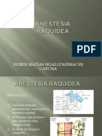 Anestesia Raquídea