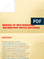 Design of Rectangular Microstrip Patch Antenna
