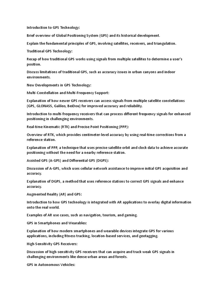 Introduction To Gps Technology Pdf