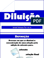 Diluição de Soluções Slides