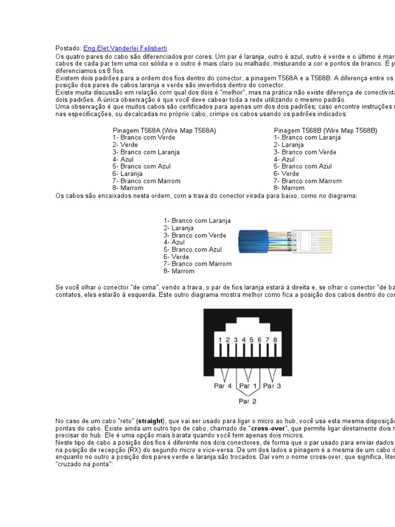 RJ45 | PDF | Eletrônicos | Ciência da Computação