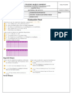 Evaluacion Final 6° 2P