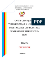 Guide Clinique Et - Therapeutique - Tome 4 - Chirurgie