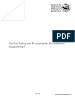 On Call Policy PSP Policy Procedure