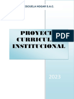 Proyecto Curricular Institucional Primaria 2023