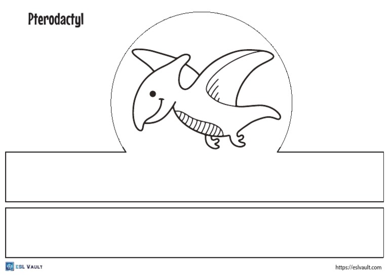 free printable dinosaur headband template (1) PDF