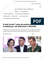 E-Mail Revela "Caixa de Pedras Preciosas" Recebida Por Jair Bolsonaro e Michelle