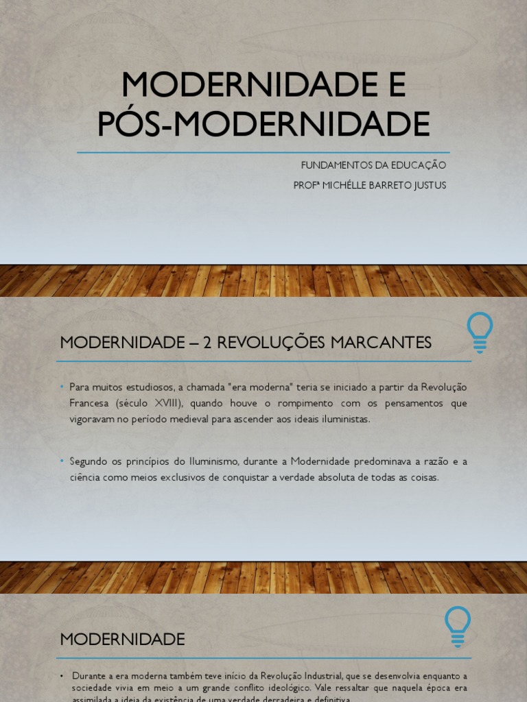 Modernidade e Pós-Modernidade | PDF