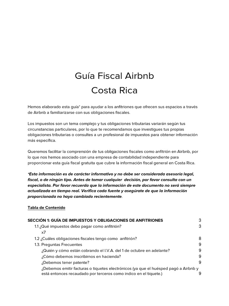 Costa rica guia fiscal airbnb descargar gratis pdf impuestos