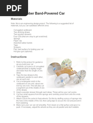Build a Rubber Band-Powered Car