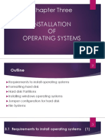 Chapter 3 INSTALLATION OF OPERATING SYSTEMS