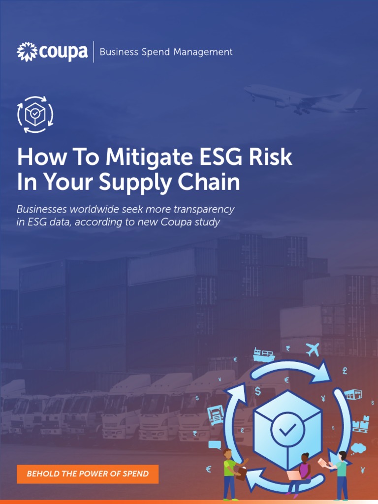 Mitigating ESG Risks in Supply Chains | PDF | Supply Chain | Regulatory ...