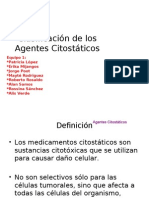 1.-Clasificación de Los Agentes Citostáticos