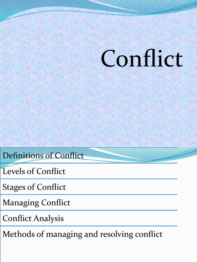 Conflict PDF