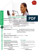 Telecommunication Engineer (05 Poste)