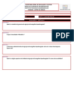 Avaliação 1 - Cap 1 - Adm Eclesiástica