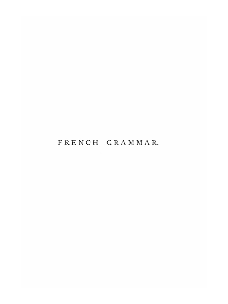 French Grammar Author Hermann Breymann PDF