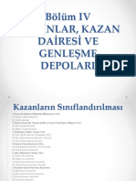 Bölüm IV KAZANLAR, KAZAN DAİRESİ VE GENLEŞME DEPOLARI