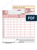 Control de Pagos: Nombre: Domicilio: Teléfono: Avales