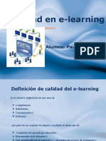 Calidad en El E-Learning