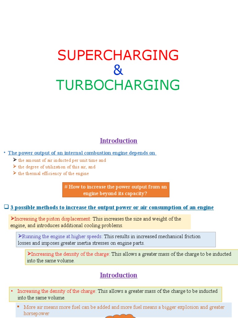 5_Supercharging and Turbocharging PDF Turbocharger Internal