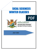 Physical Sciences Winter Classes Manual June 2023