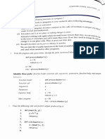 Python Function Questions