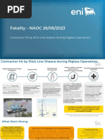 Slickline FATALITY - Lesson Learned