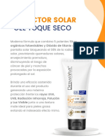 Protector Solar Gel Toque Seco Dermavive